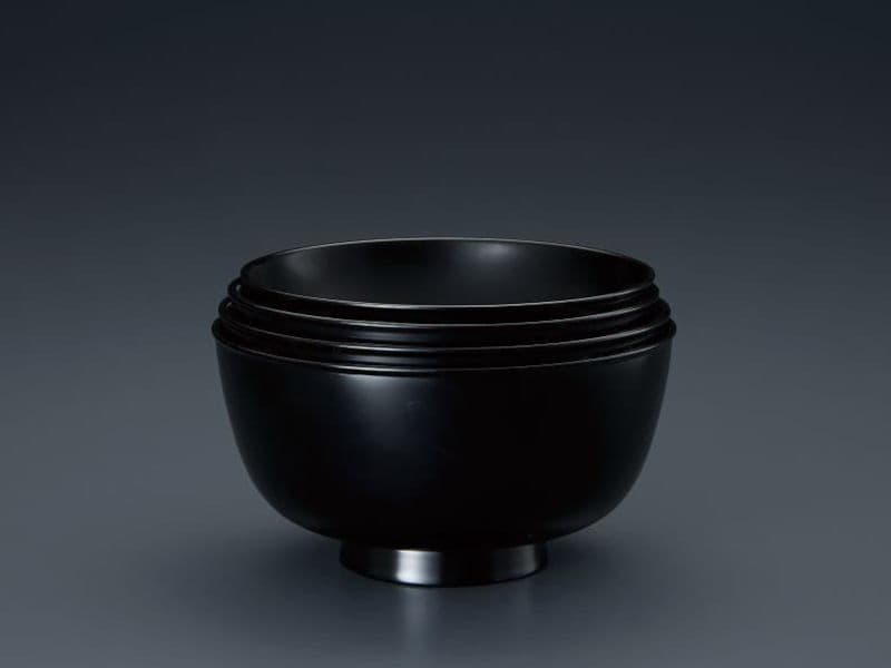 初代　真塗　四ツ椀